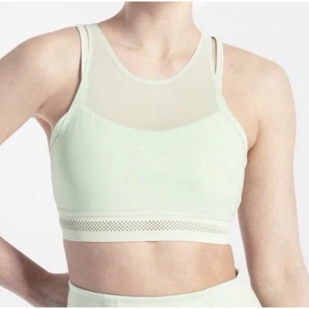 Lole Women's Matcha Green Balance Stretch Sports Bra Size Medium $60